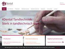 Tablet Screenshot of 4dental.nl